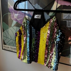 My-Kim Sequin Crop Top